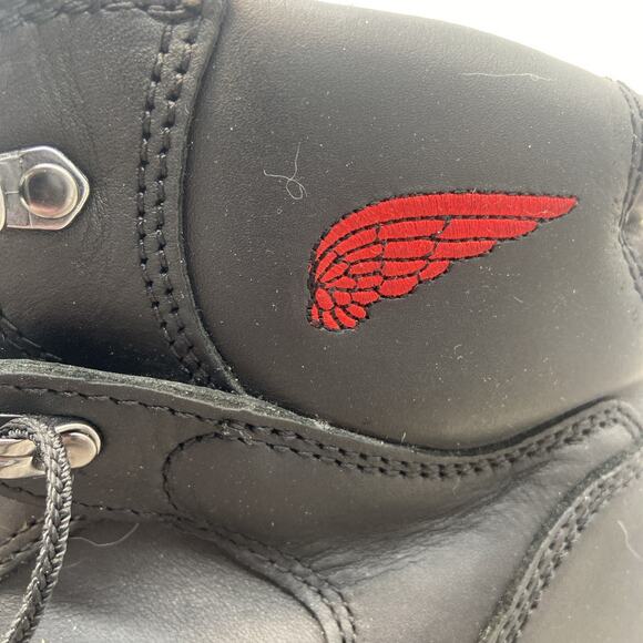 Red Wing Shoes Motorcycle Work Safety Comp Toe Lace Up Boots Sz 11 {7} - Picture 2 of 14